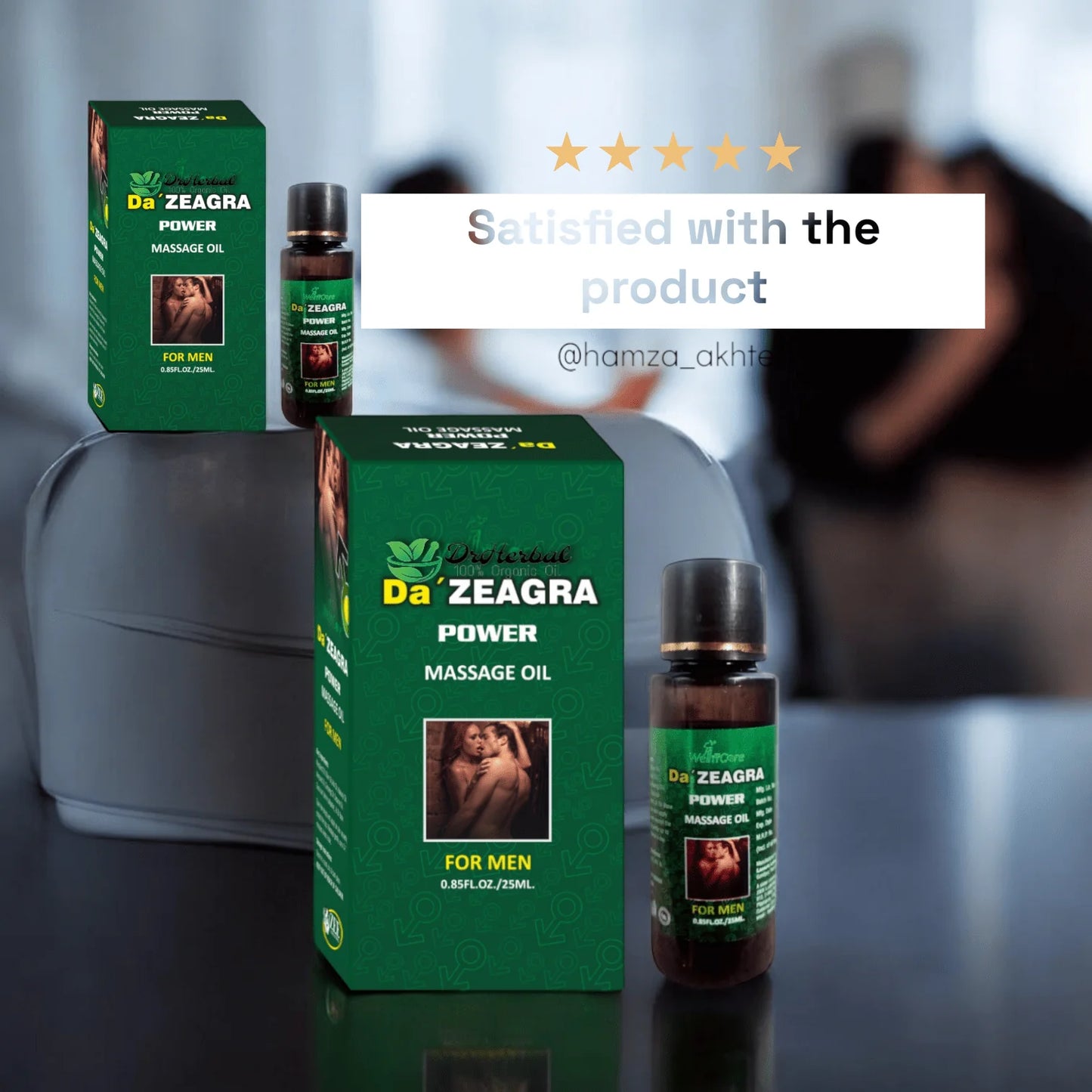 DA ZEAGRA POWER MASSAGE OIL FOR MEN
